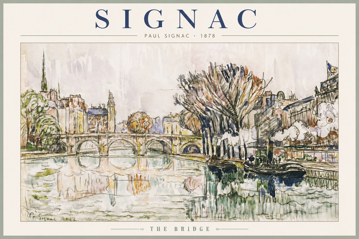 Signac The Bridge I No3 - Poster
