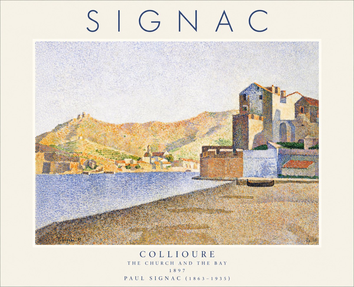 Signac Collioure - the Church and the Bay No1 - Poster