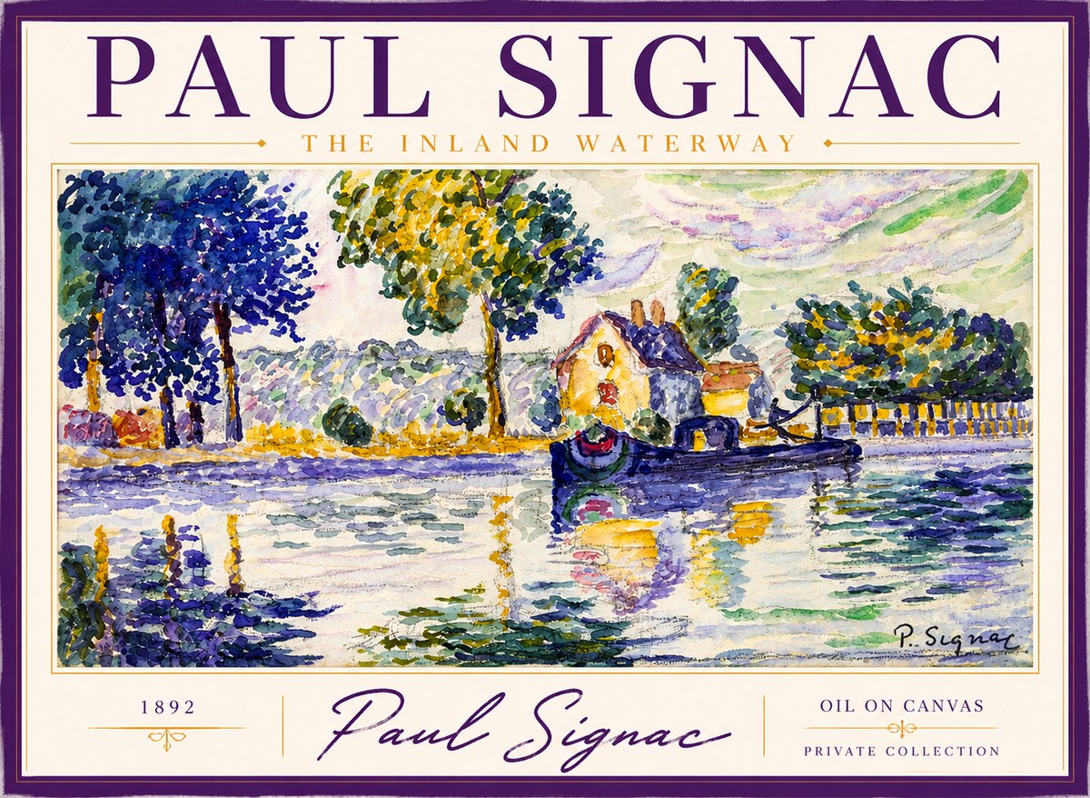 Signac The Inland Waterway No2 - Poster