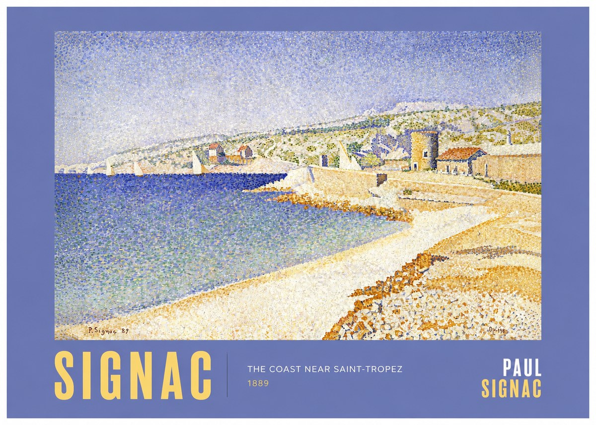 Signac The Coast Near Saint-tropez No2 - Poster