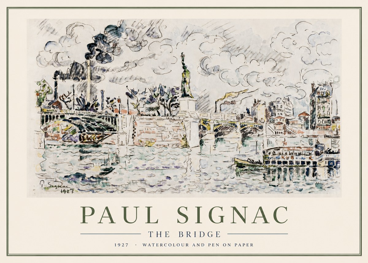 Signac The Bridge II No3 - Poster