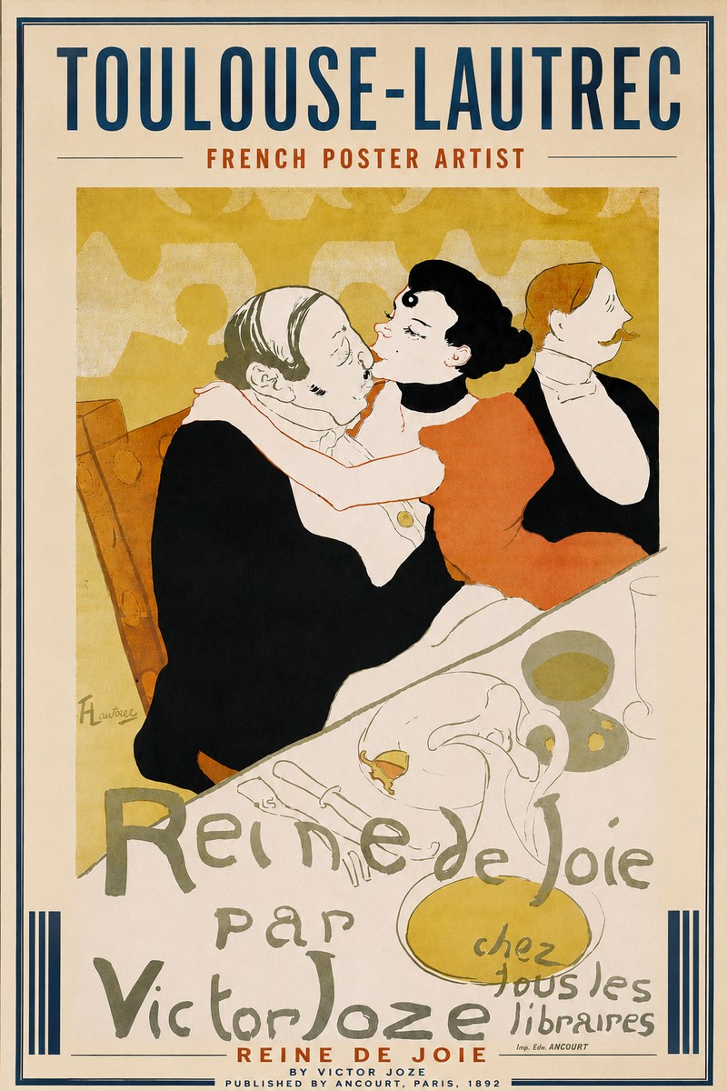 Toulouse-Lautrec Reine De Joie I No3 - Poster