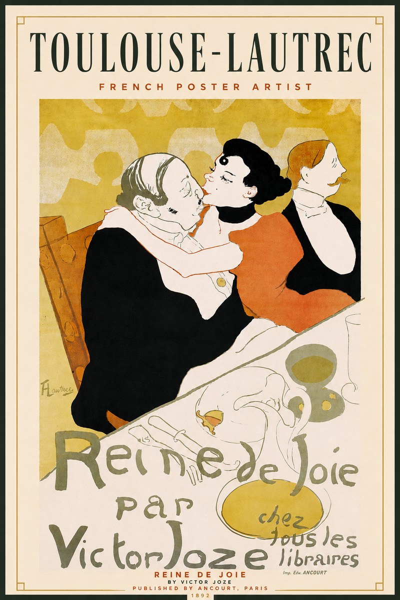 Toulouse-Lautrec Reine De Joie I No4 - Poster