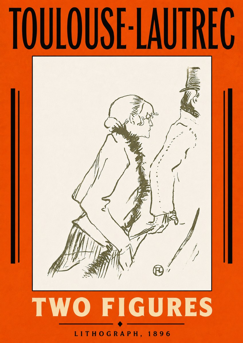 Toulouse-Lautrec Two Figures No5 - Poster