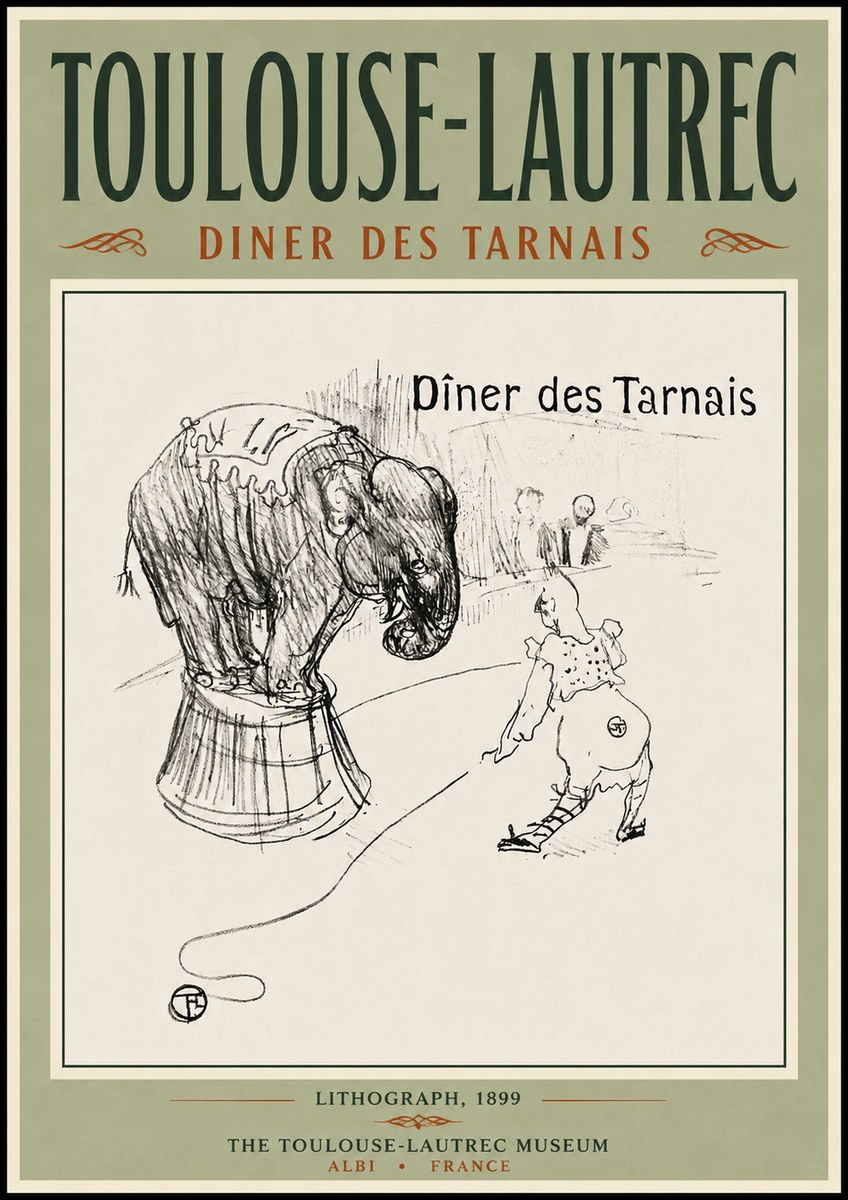 Toulouse-Lautrec Dîner Des Tarnais No5 - Poster