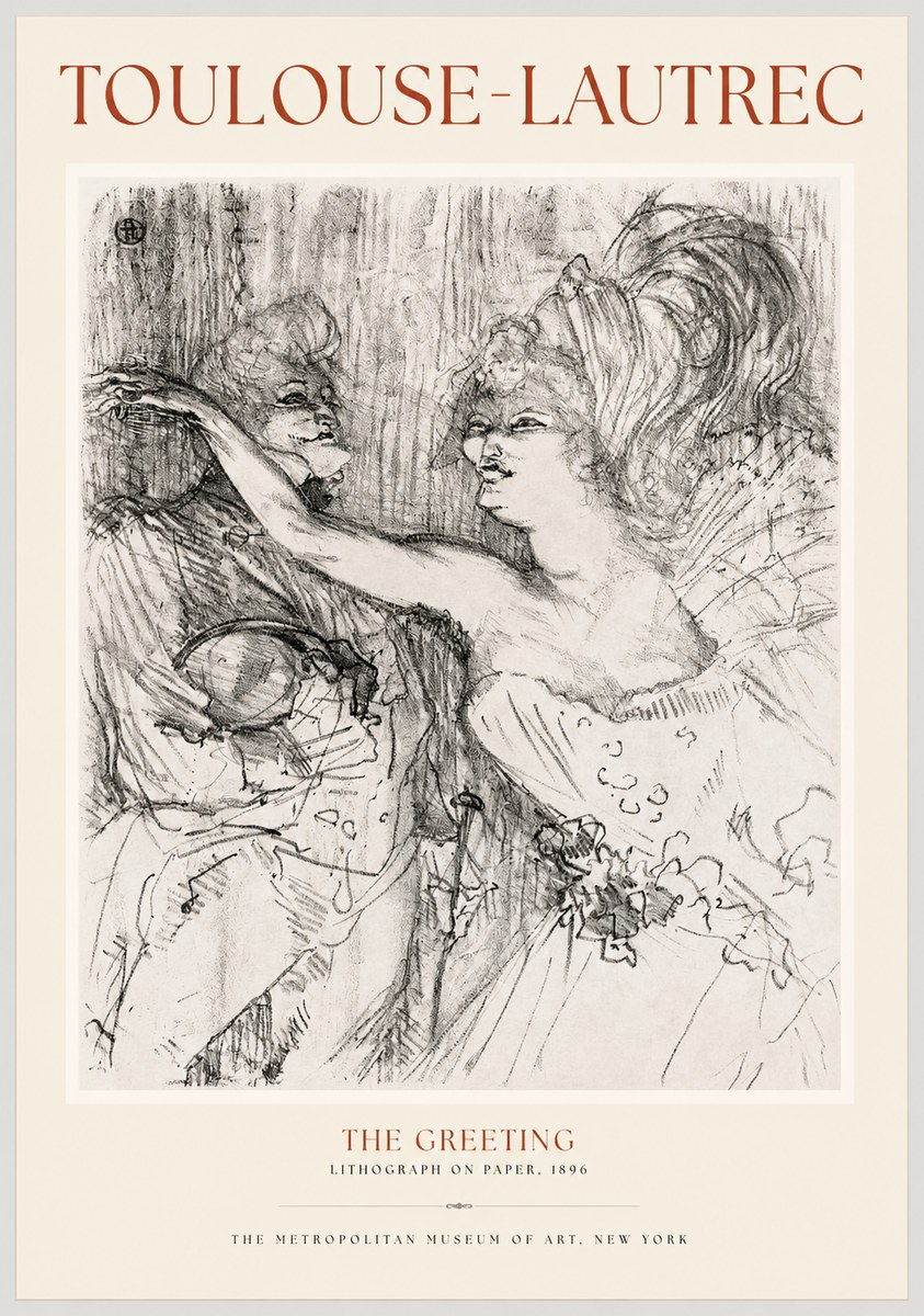 Toulouse-Lautrec The Greeting No1 - Poster
