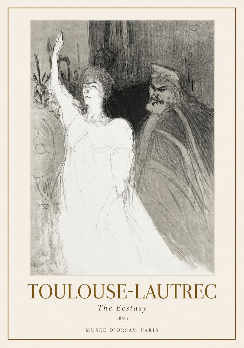 Toulouse-Lautrec The Ecstasy No1 - Poster