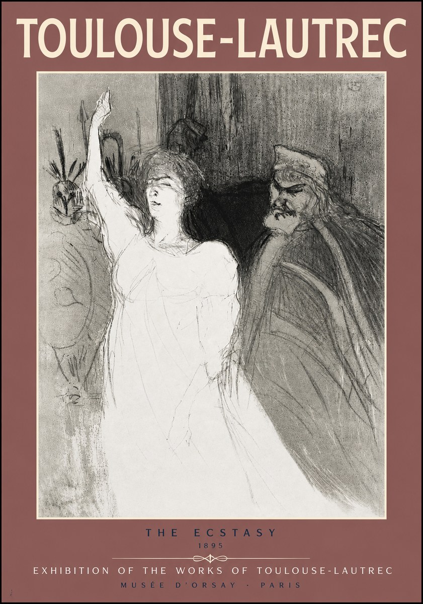Toulouse-Lautrec The Ecstasy No5 - Poster