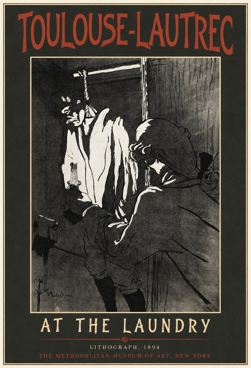 Toulouse-Lautrec At the Laundry No4 - Poster
