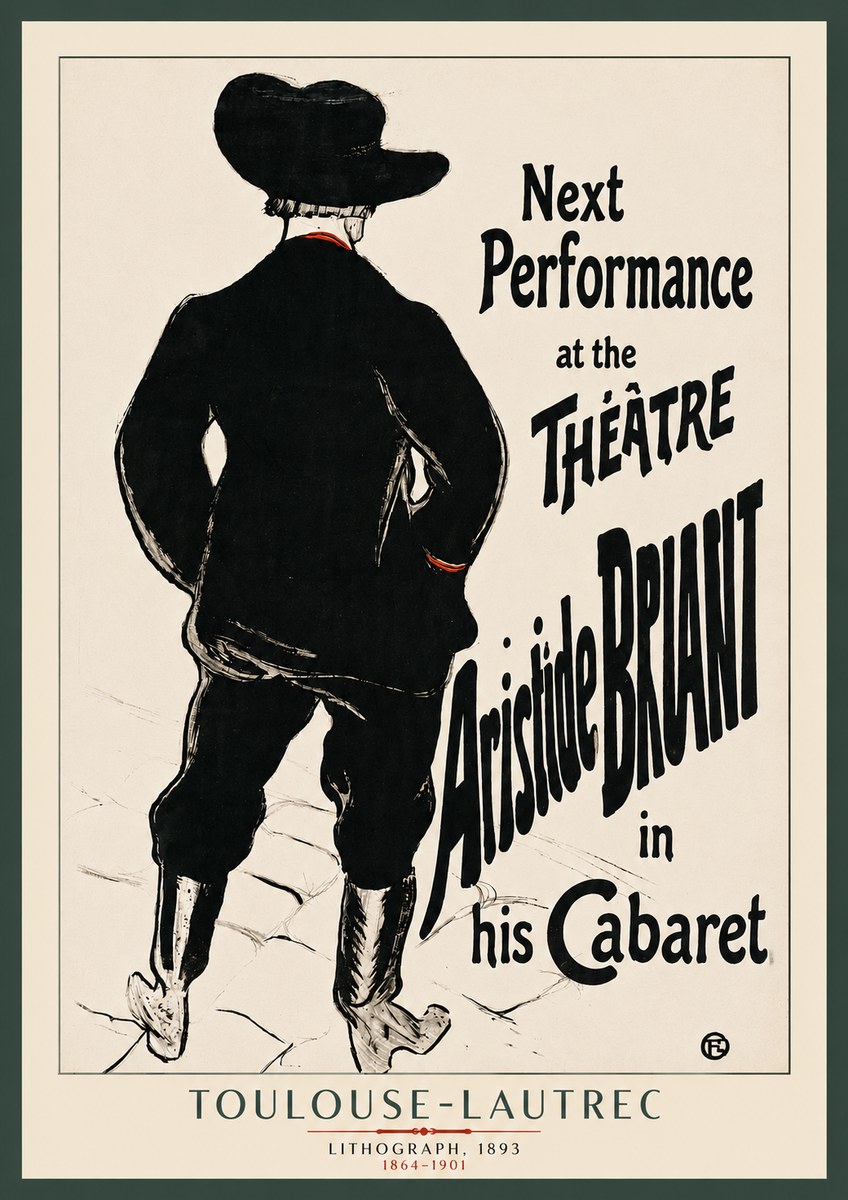 Toulouse-Lautrec Next Performance at the Théâtre Aristide Bruant in His Cabaret No3 - Poster