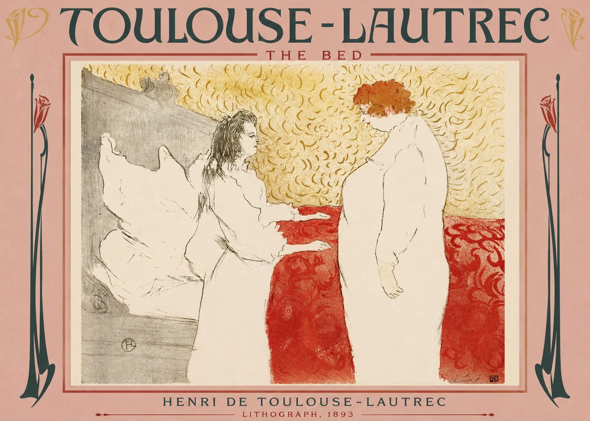 Toulouse-Lautrec The Bed No3 - Poster