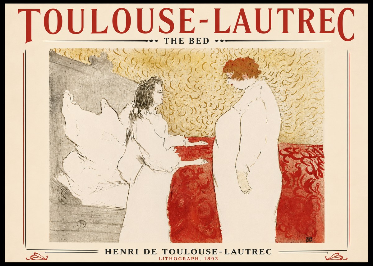 Toulouse-Lautrec The Bed No6 - Poster