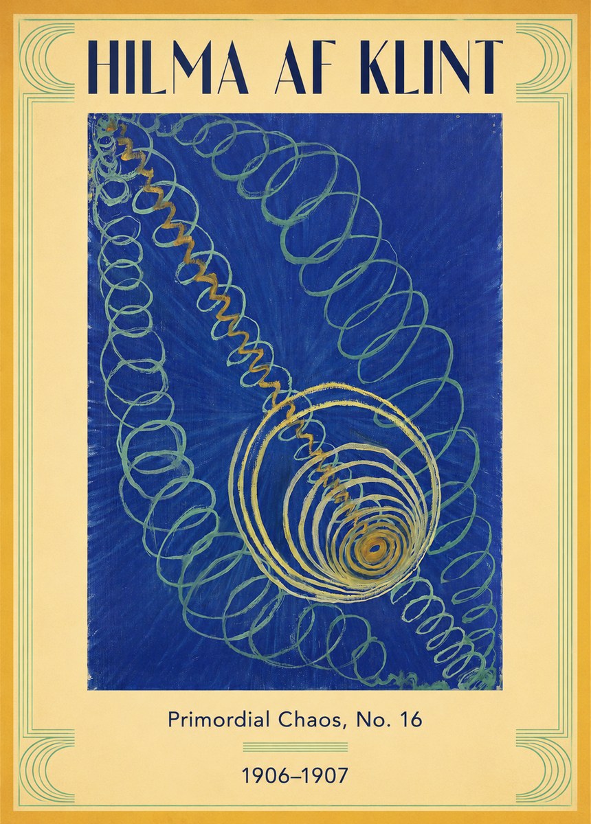 Hilma af Klint Primordial Chaos, No. 16 No3 - Poster