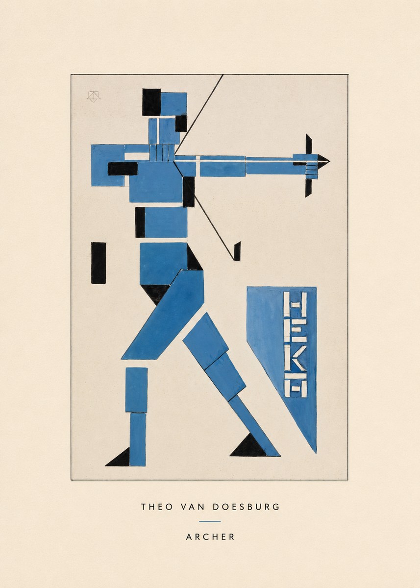Theo van Doesburg Archer No4 - Poster