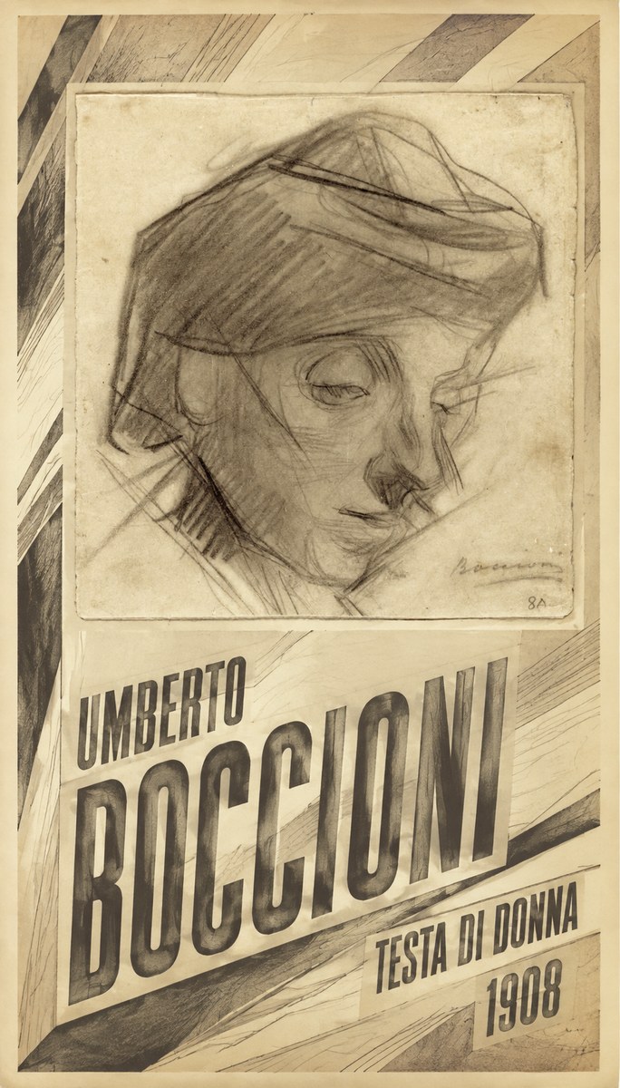 Umberto Boccioni Testa Di Donna No5 - Poster