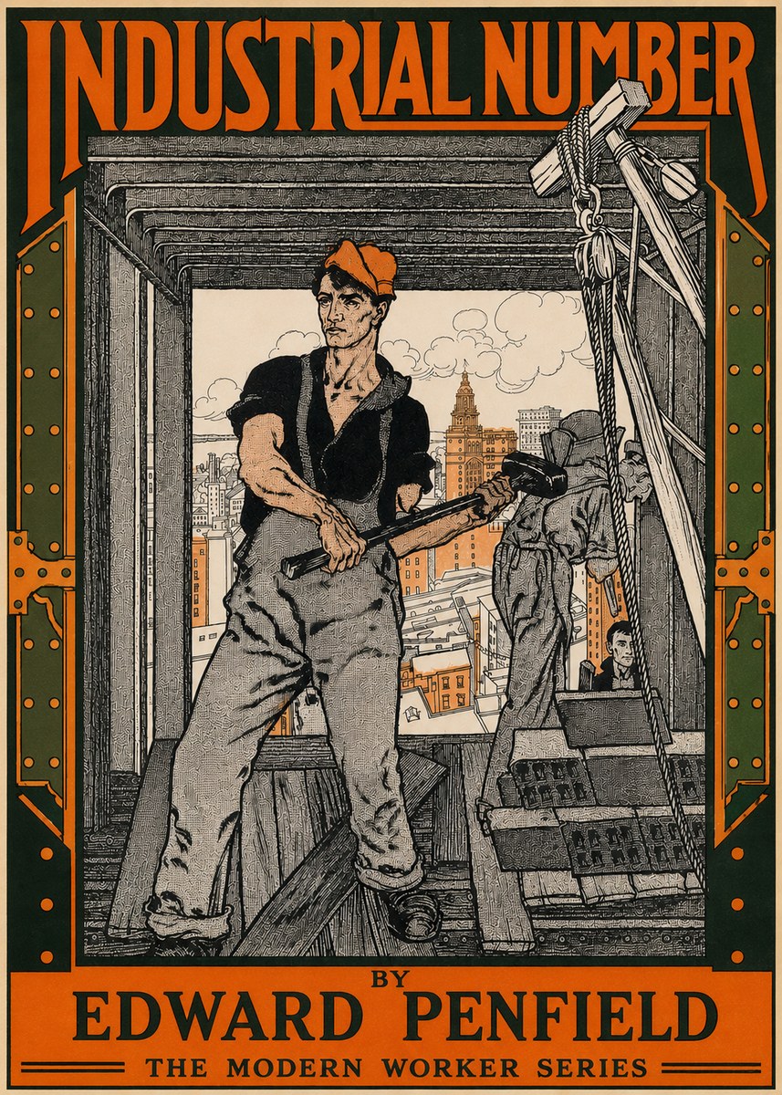 Edward Penfield Industrial Number No3 - Poster