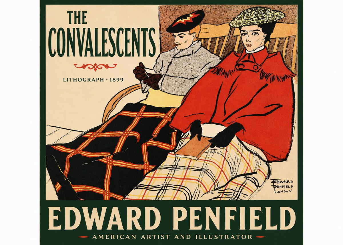 Edward Penfield The Convalescents No4 - Poster