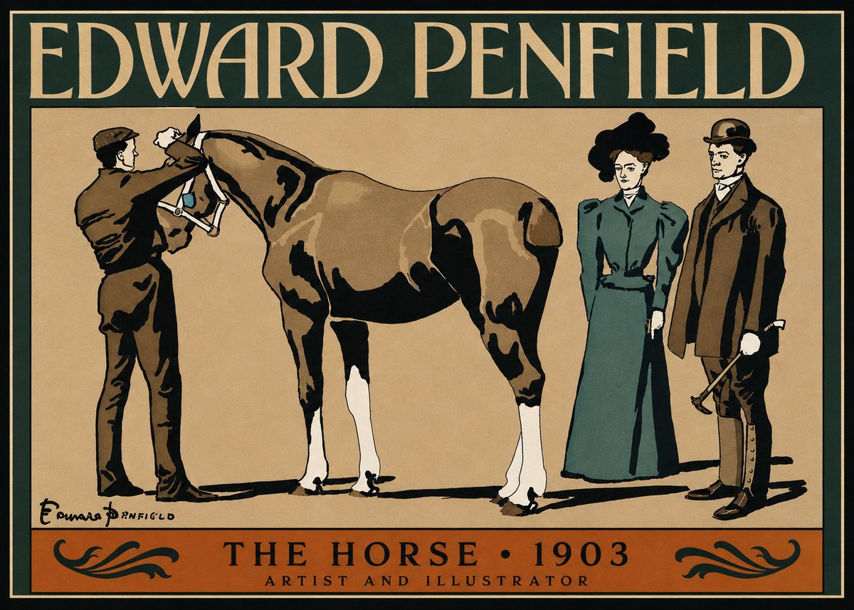 Edward Penfield The Horse No3 - Poster