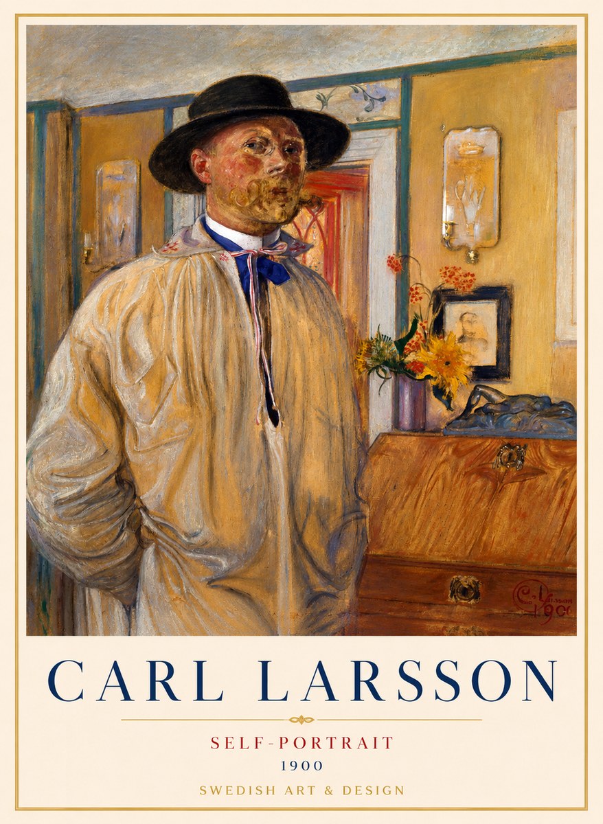 Carl Larsson Self-portrait No1 - Poster