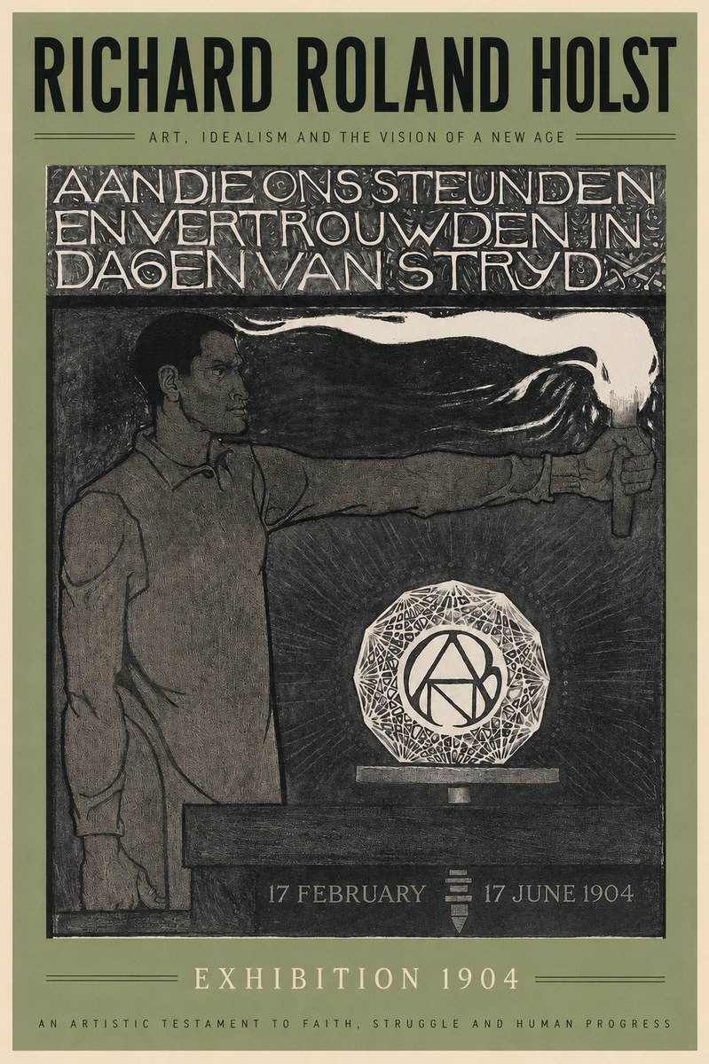Richard Roland Holst Aan Die Ons Steunden En Vertrouwden in Dagen Van Stryd No2 - Poster