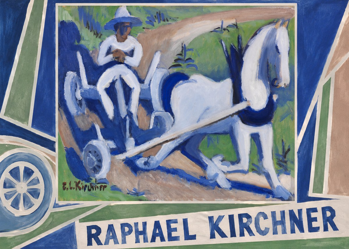 Raphael Kirchner Horse and Cart No6 - Poster