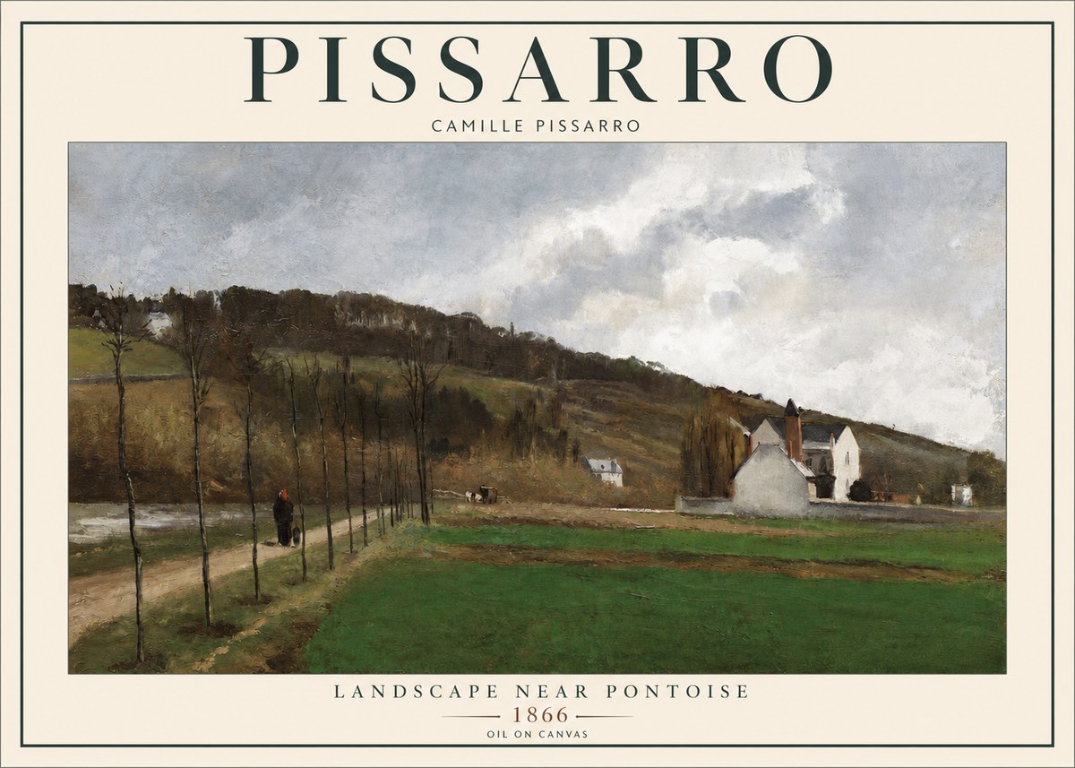 Pissarro The Road from Louveciennes II No2 - Poster