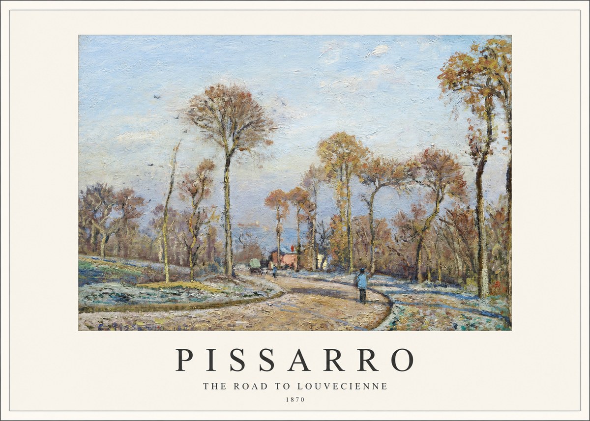Pissarro The Road to Louvecienne No1 - Poster