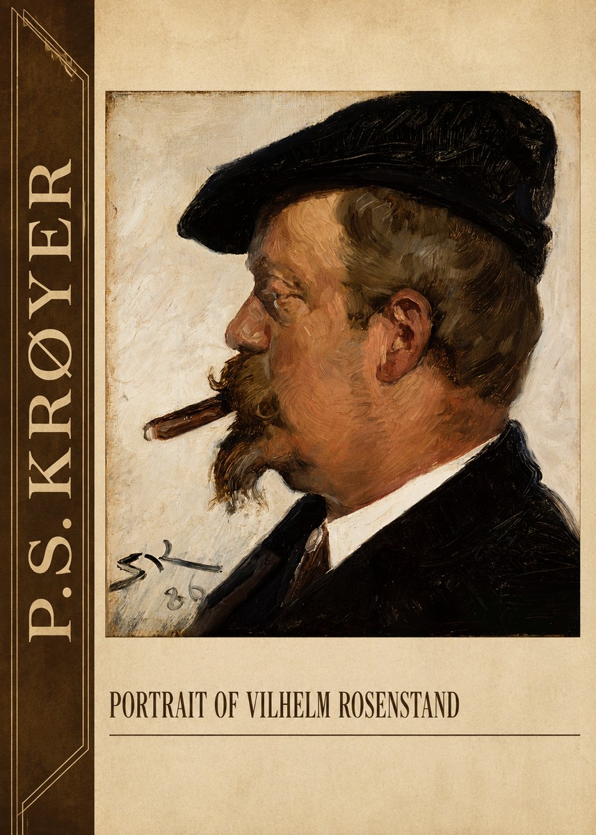 P.S. Krøyer Portrait of Vilhelm Rosenstand No2 - Poster