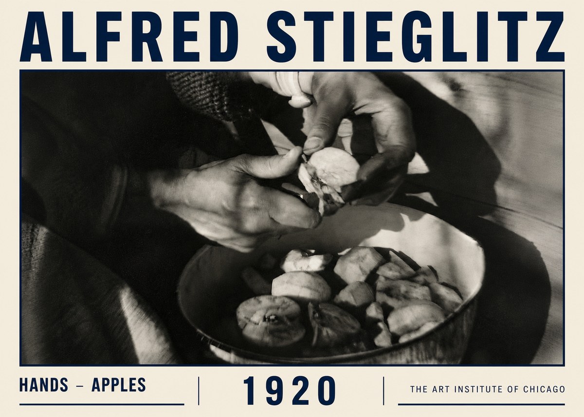Alfred Stieglitz Hands - Apples No6 - Poster