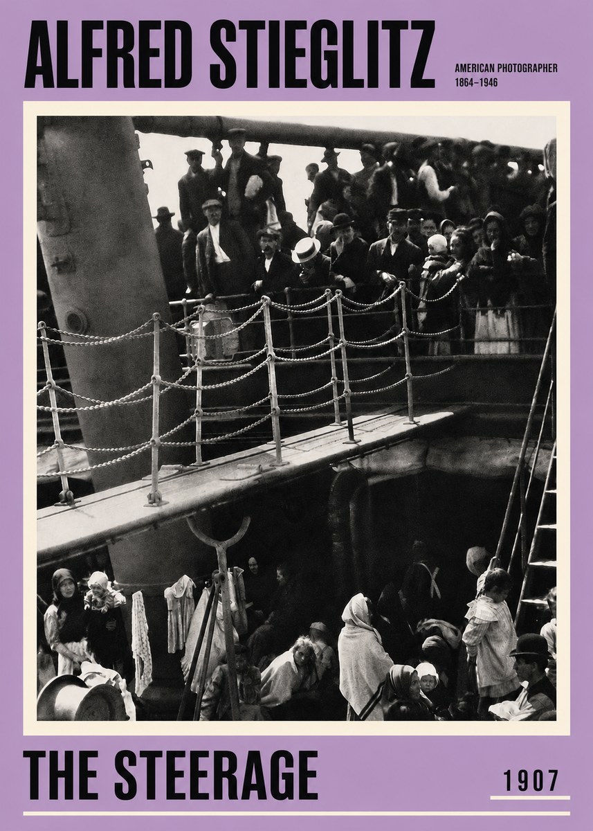 Alfred Stieglitz The Steerage – 1907 No4 - Poster