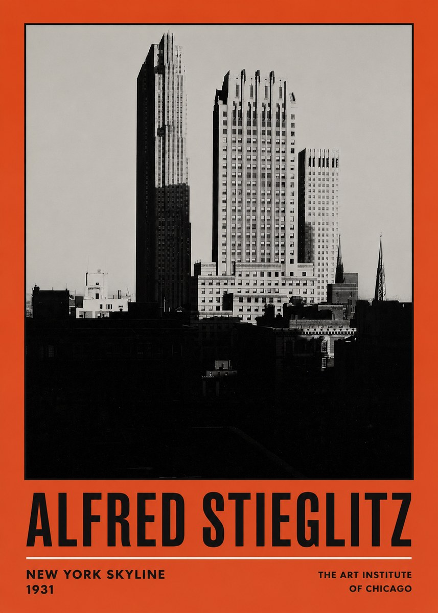 Alfred Stieglitz New York Skyline No2 - Poster