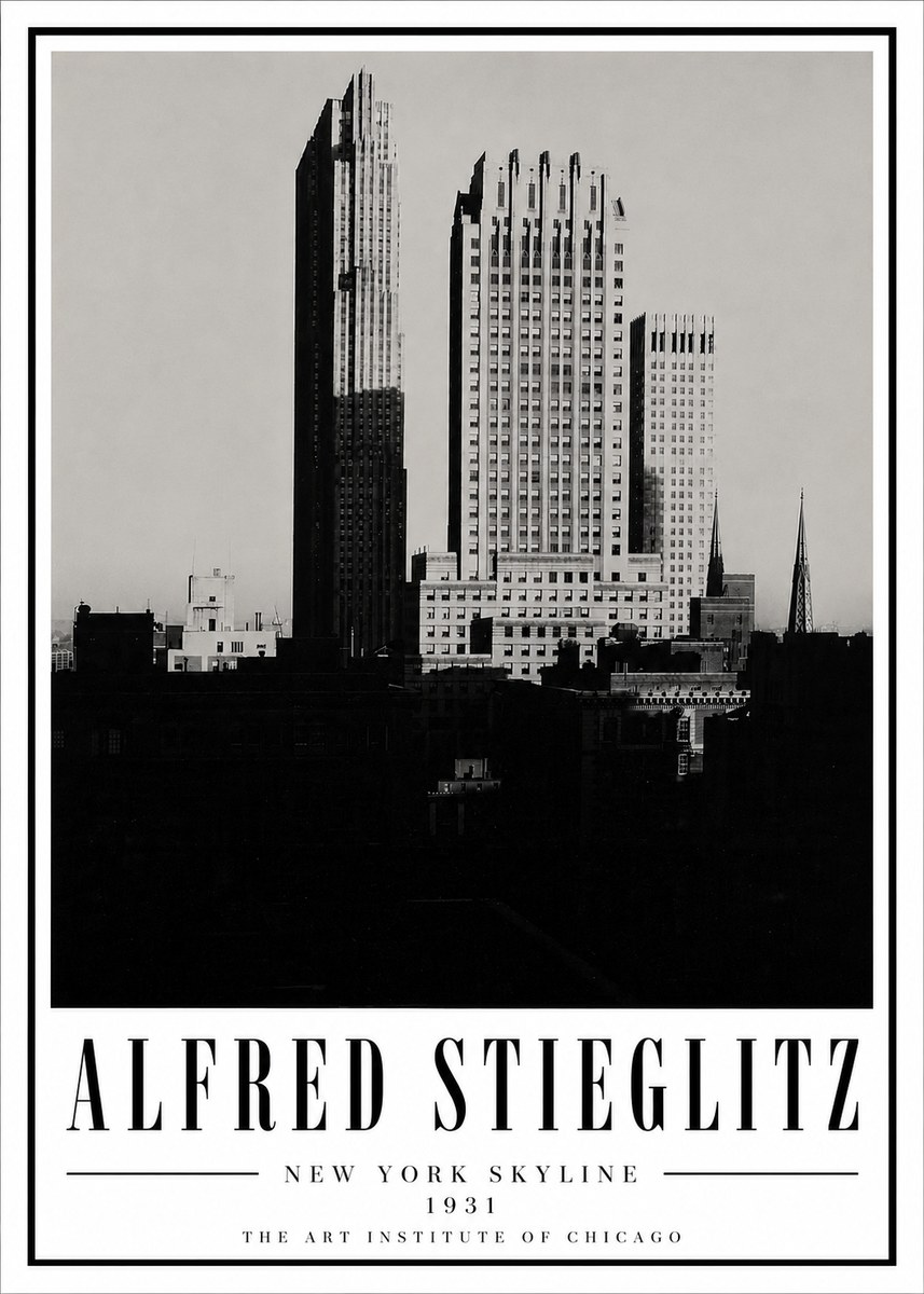 Alfred Stieglitz New York Skyline No5 - Poster
