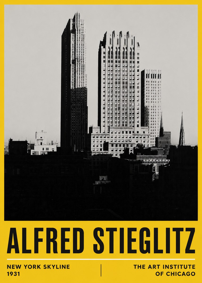 Alfred Stieglitz New York Skyline No6 - Poster
