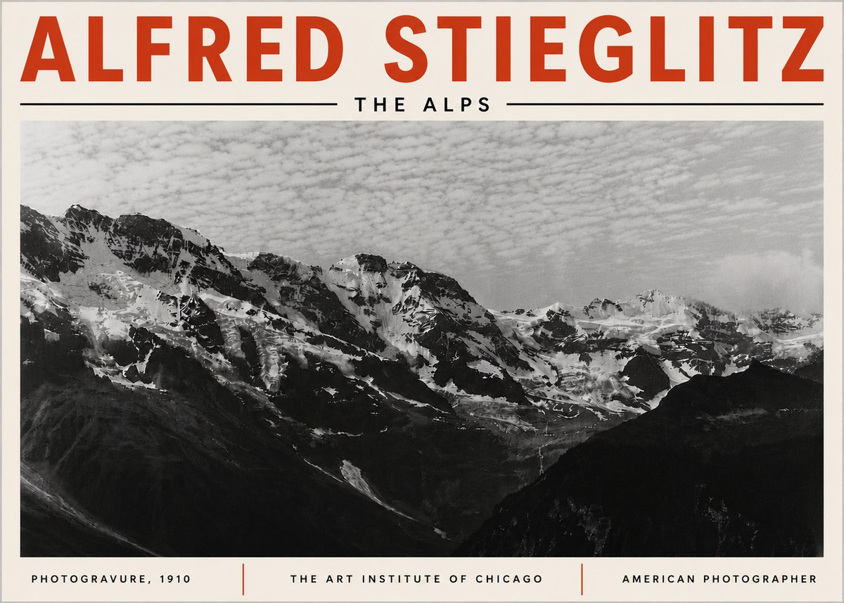 Alfred Stieglitz The Alps No6 - Poster