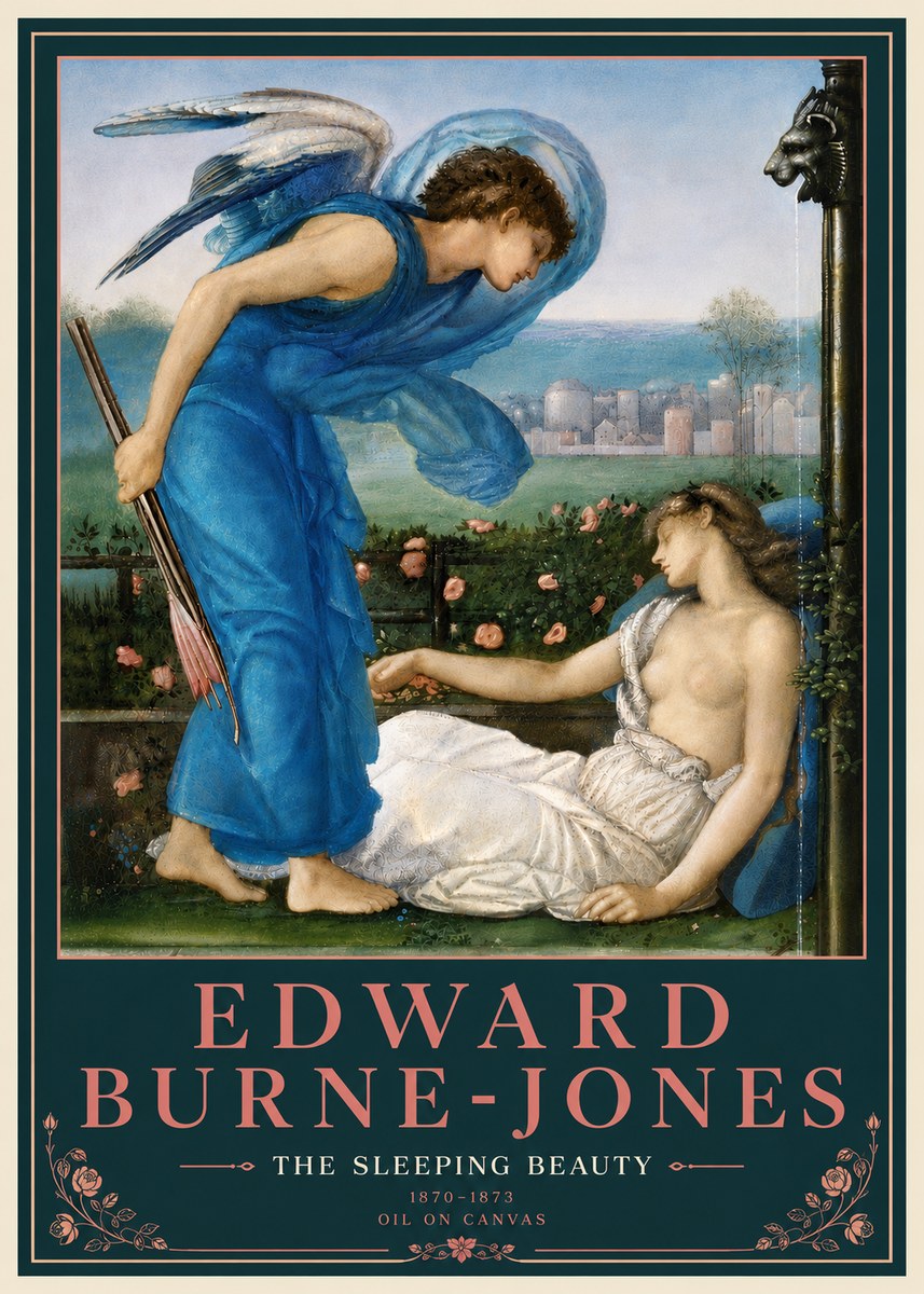 Edward Burne-Jones The Sleeping Beauty No5 - Poster