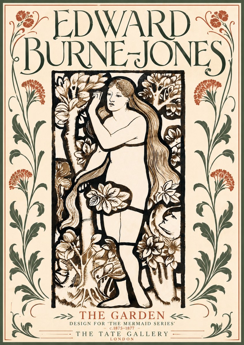Edward Burne-Jones The Garden No5 - Poster