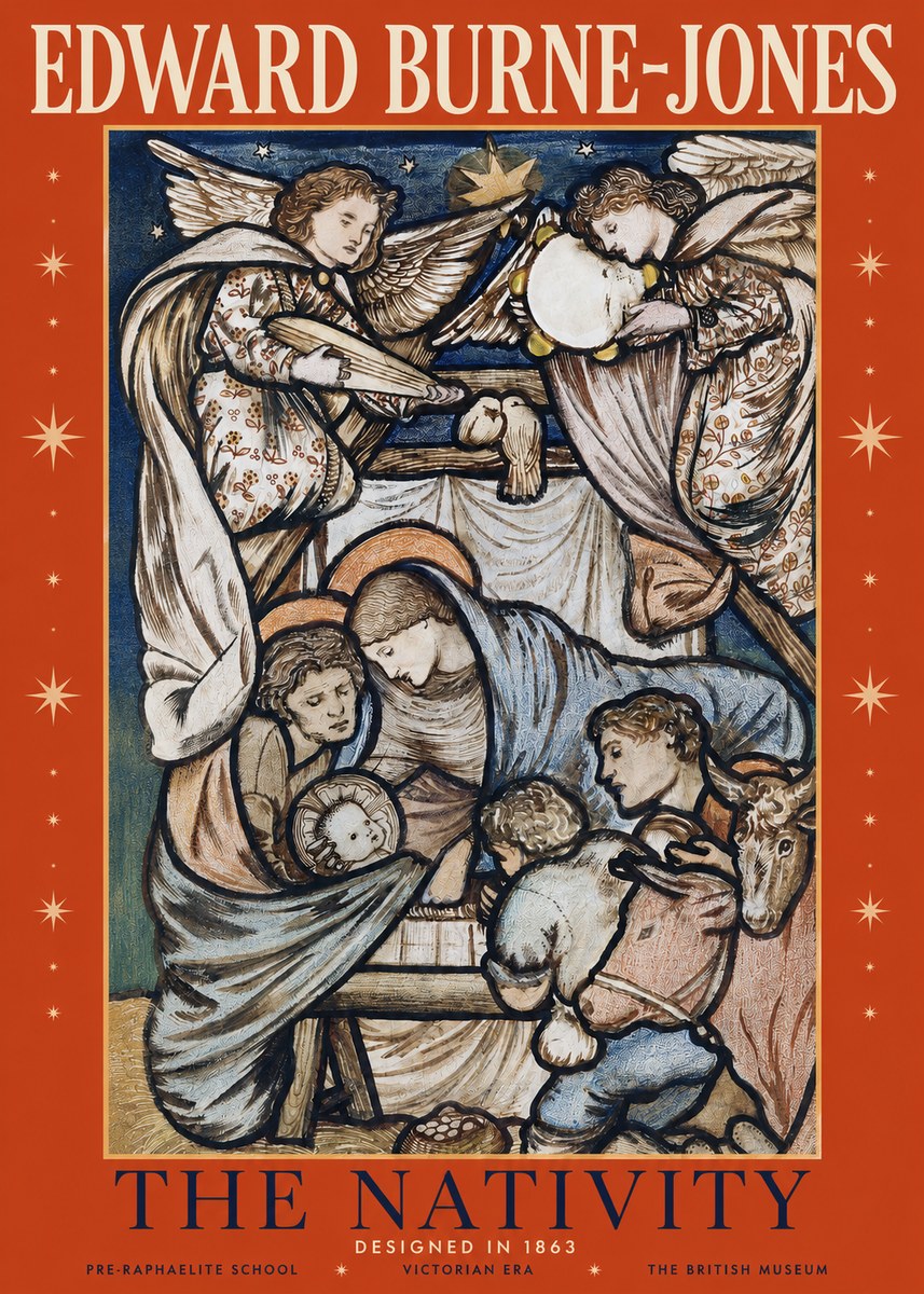 Edward Burne-Jones The Nativity No2 - Poster