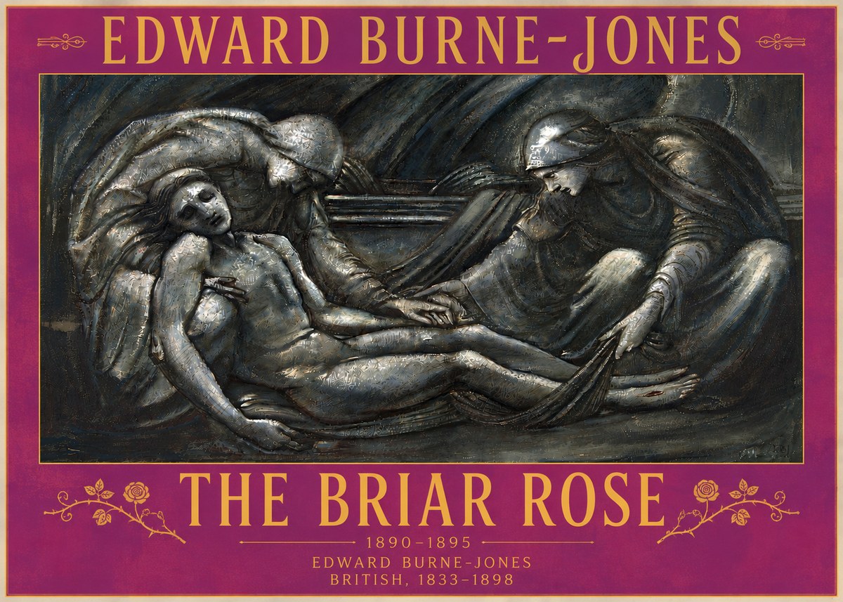 Edward Burne-Jones The Briar Rose No6 - Poster