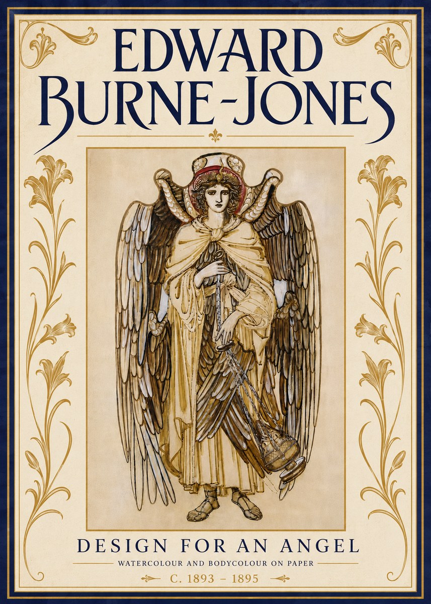 Edward Burne-Jones Design for an Angel No6 - Poster