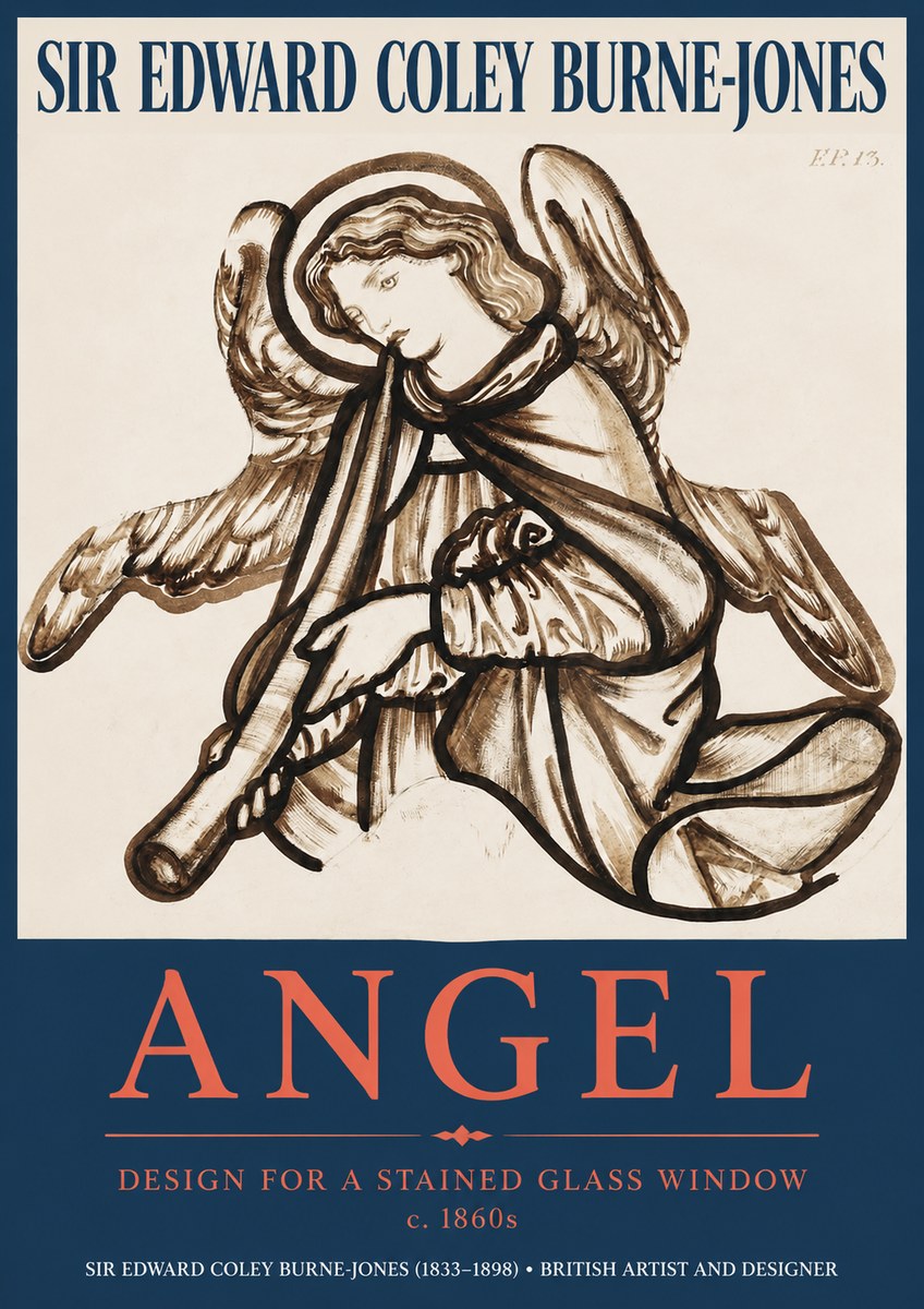 Edward Burne-Jones Angel No2 - Poster