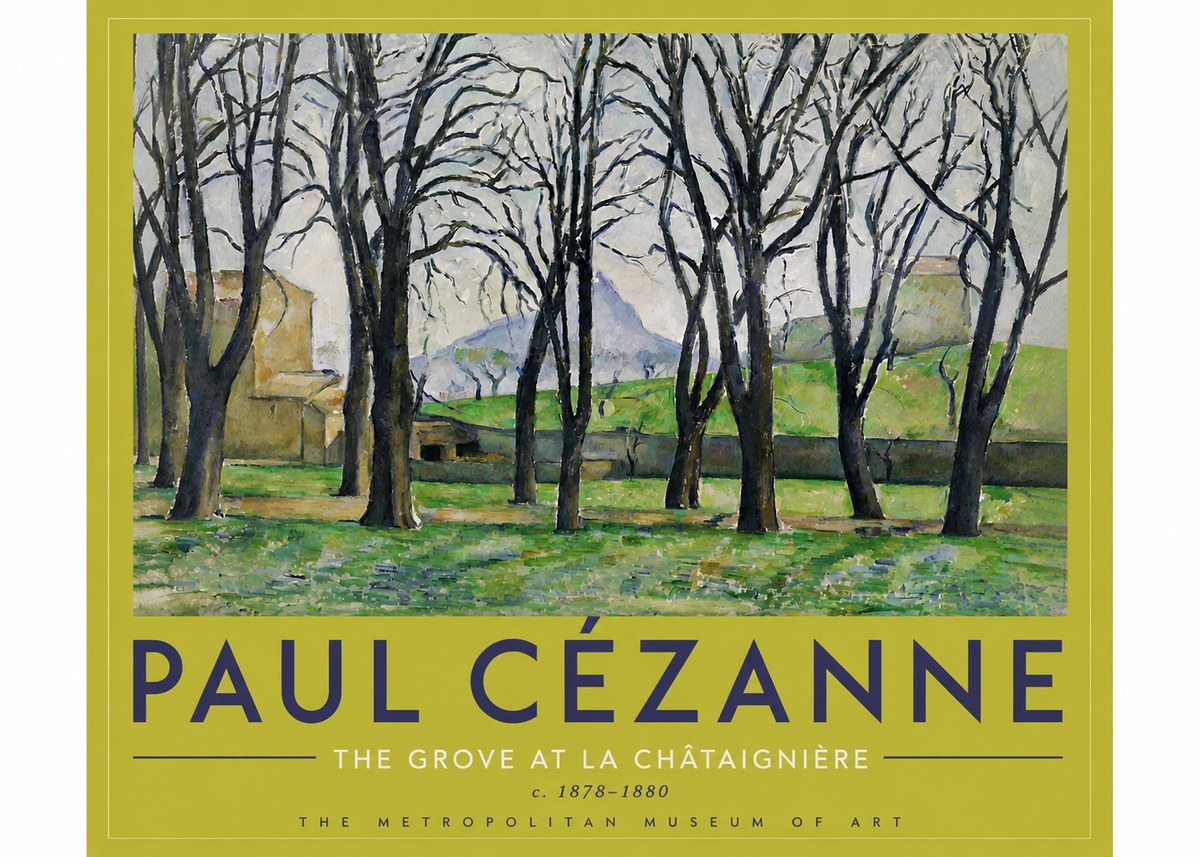 Paul Cézanne The Grove at La Châtaignière No5 - Poster