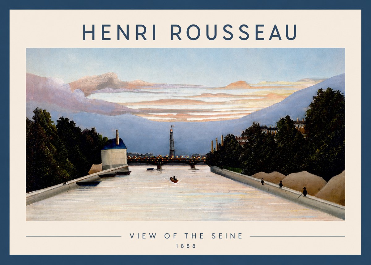 Rousseau View of the Seine No2 - Poster