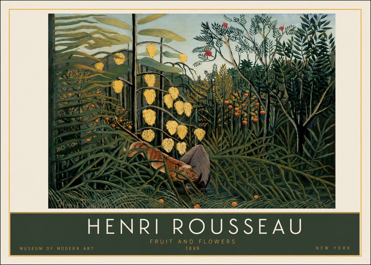 Rousseau Fruit and Flowers No2 - Poster