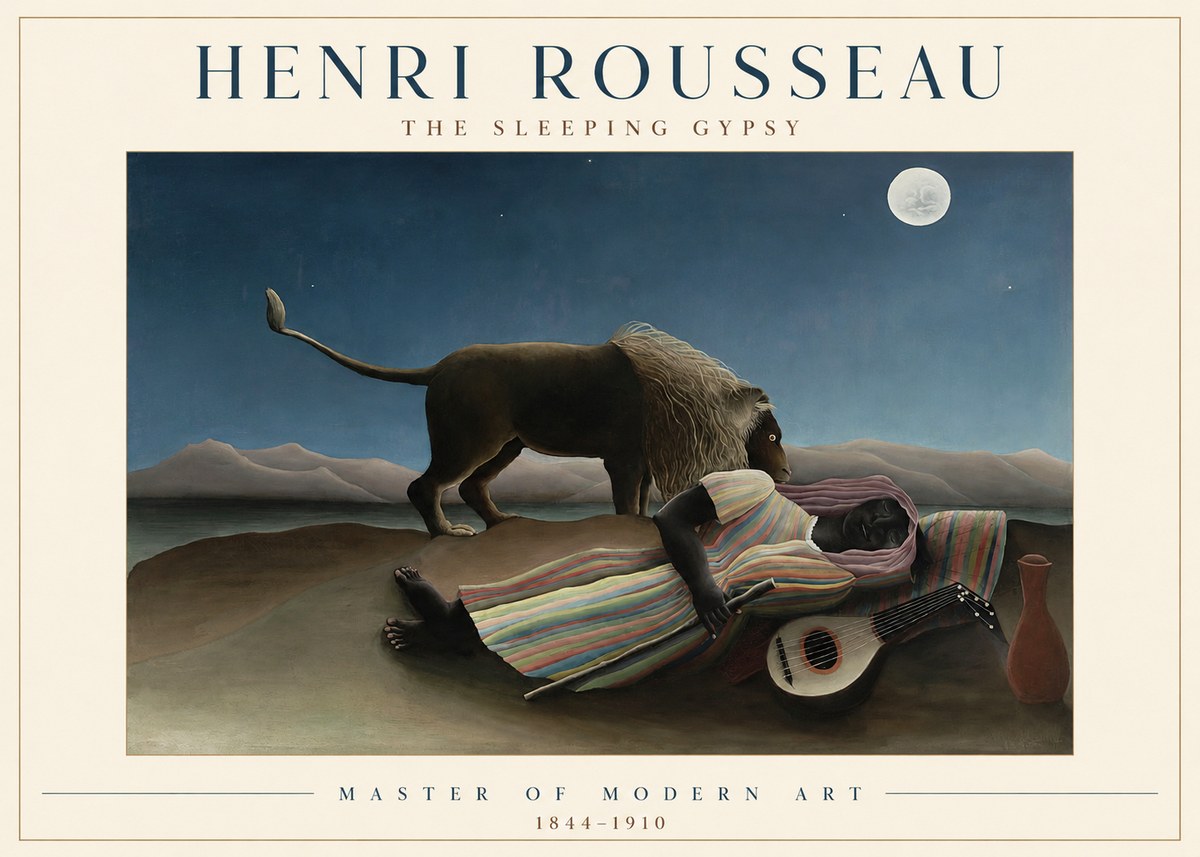 Rousseau The Sleeping Gypsy No1 - Poster