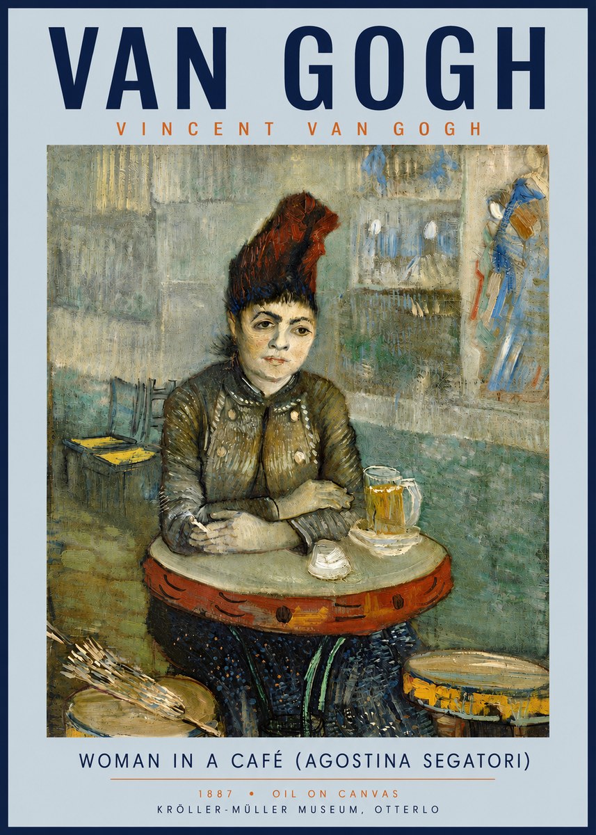 Van Gogh Woman in a Café (Agostina Segatori) No4 - Poster