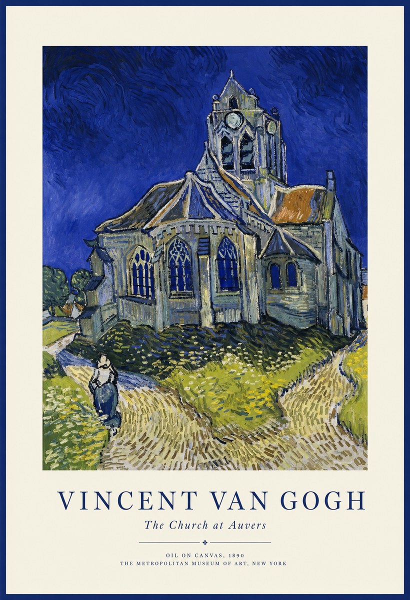 Van Gogh The Church at Auvers I No1 - Poster