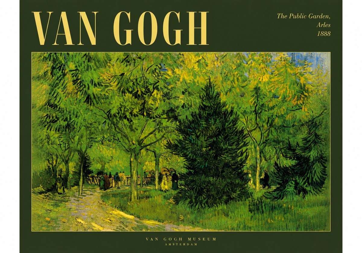 Van Gogh The Public Garden, Arles No5 - Poster