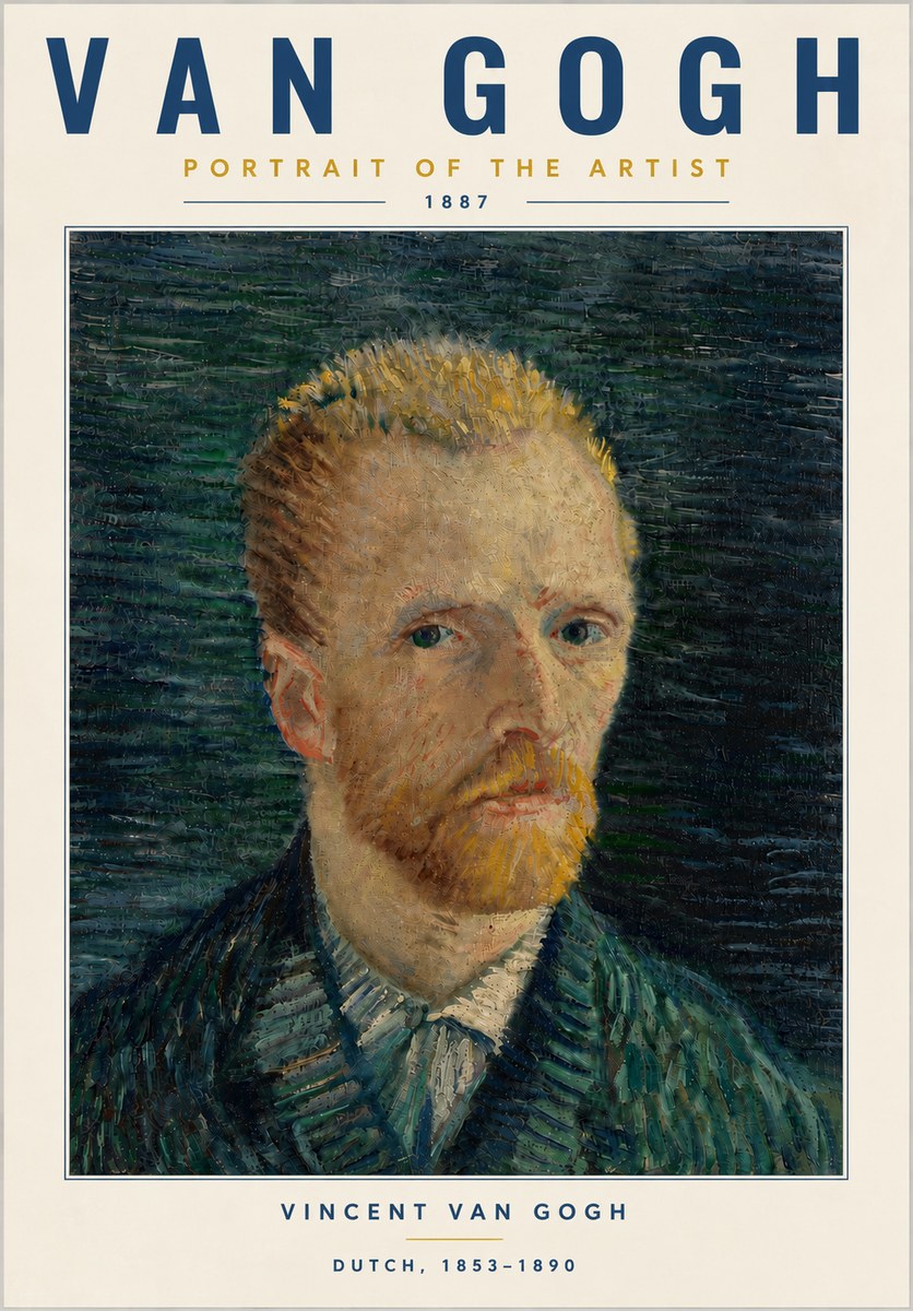 Van Gogh Portrait of the Artist II No6 - Poster