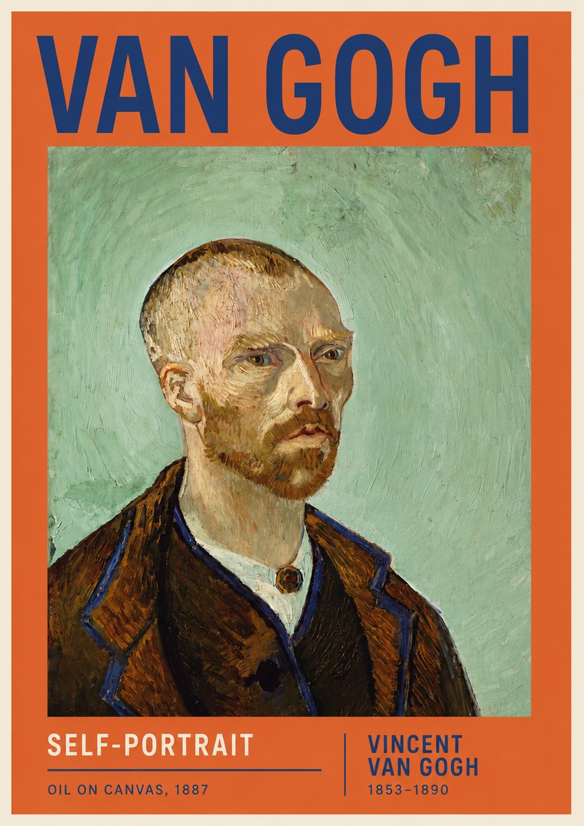 Van Gogh Self-portrait III No6 - Poster