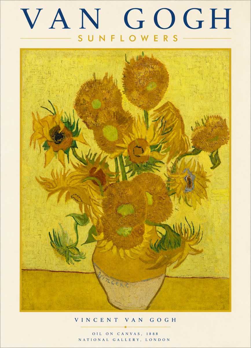 Van Gogh Sunflowers III No3 - Poster